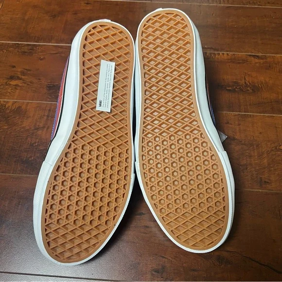 VANS New! Men’s Shoes Skate Grosso Mid University Red Blue Size 11.5 - Picture 6 of 9